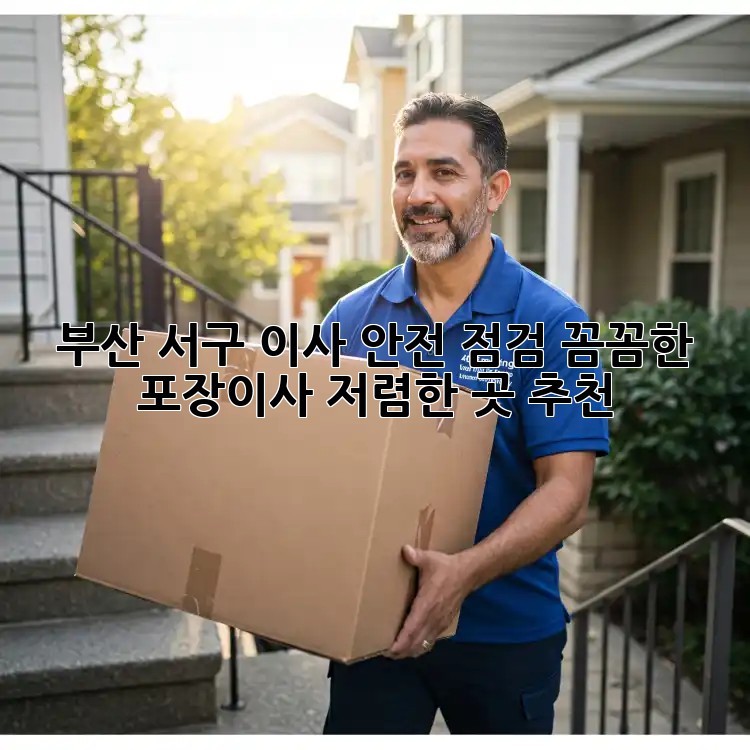 부산 서구 이사 안전 점검: 꼼꼼한 포장이사, 저렴한 곳 추천! ✨
