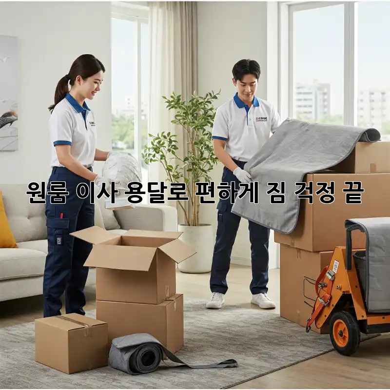 원룸 이사, 용달로 편하게! 짐 걱정 끝!