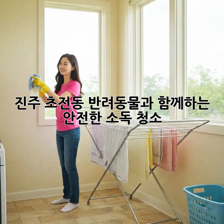 진주 초전동 반려동물과 함께하는 안전한 소독 청소