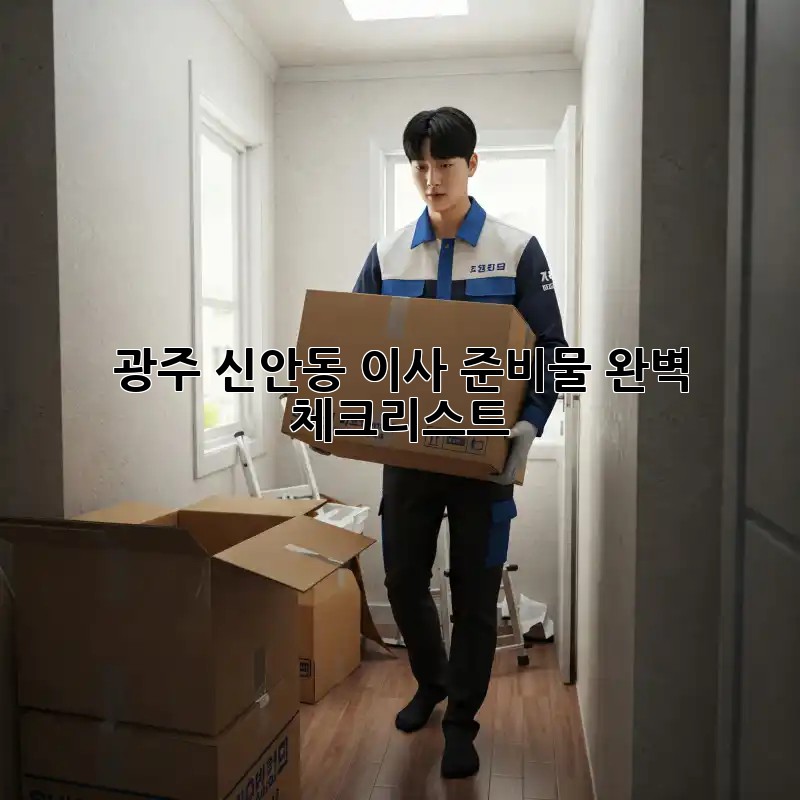 광주 신안동 이사 준비물 완벽 체크리스트!