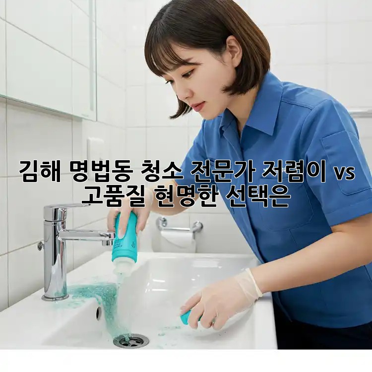 김해 명법동 청소 전문가: 저렴이 vs 고품질, 현명한 선택은?